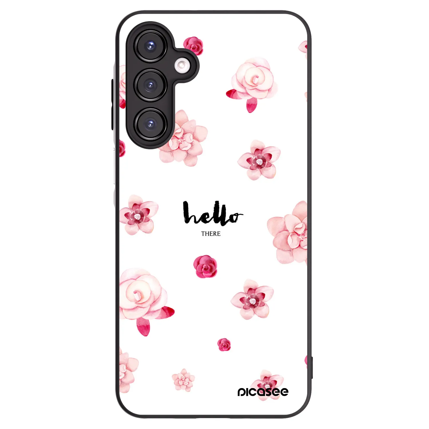 Picasee Μαύρη θήκη σιλικόνης για Samsung Galaxy A16 4G - Hello there