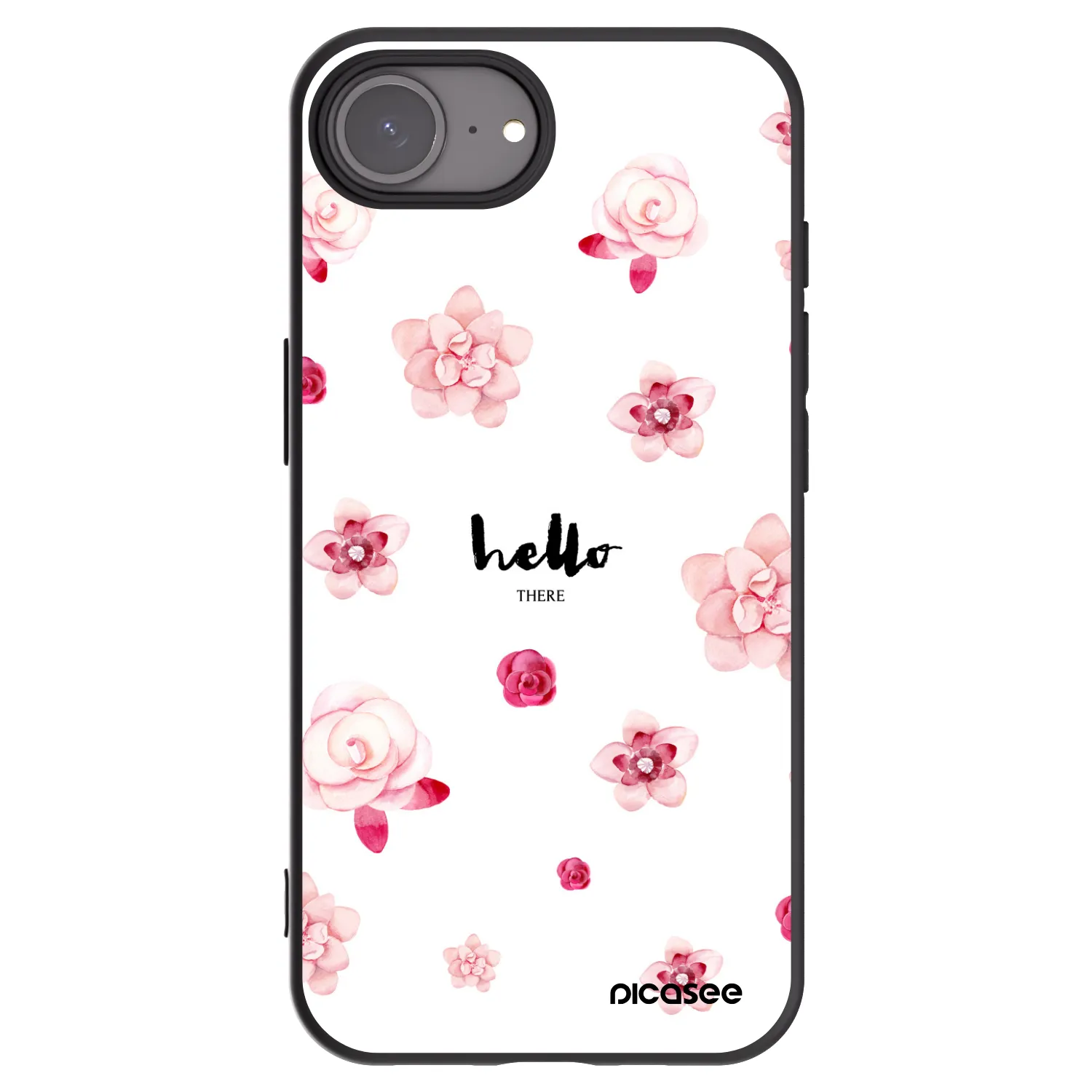 Picasee Μαύρη θήκη σιλικόνης για Apple iPhone 17e - Hello there