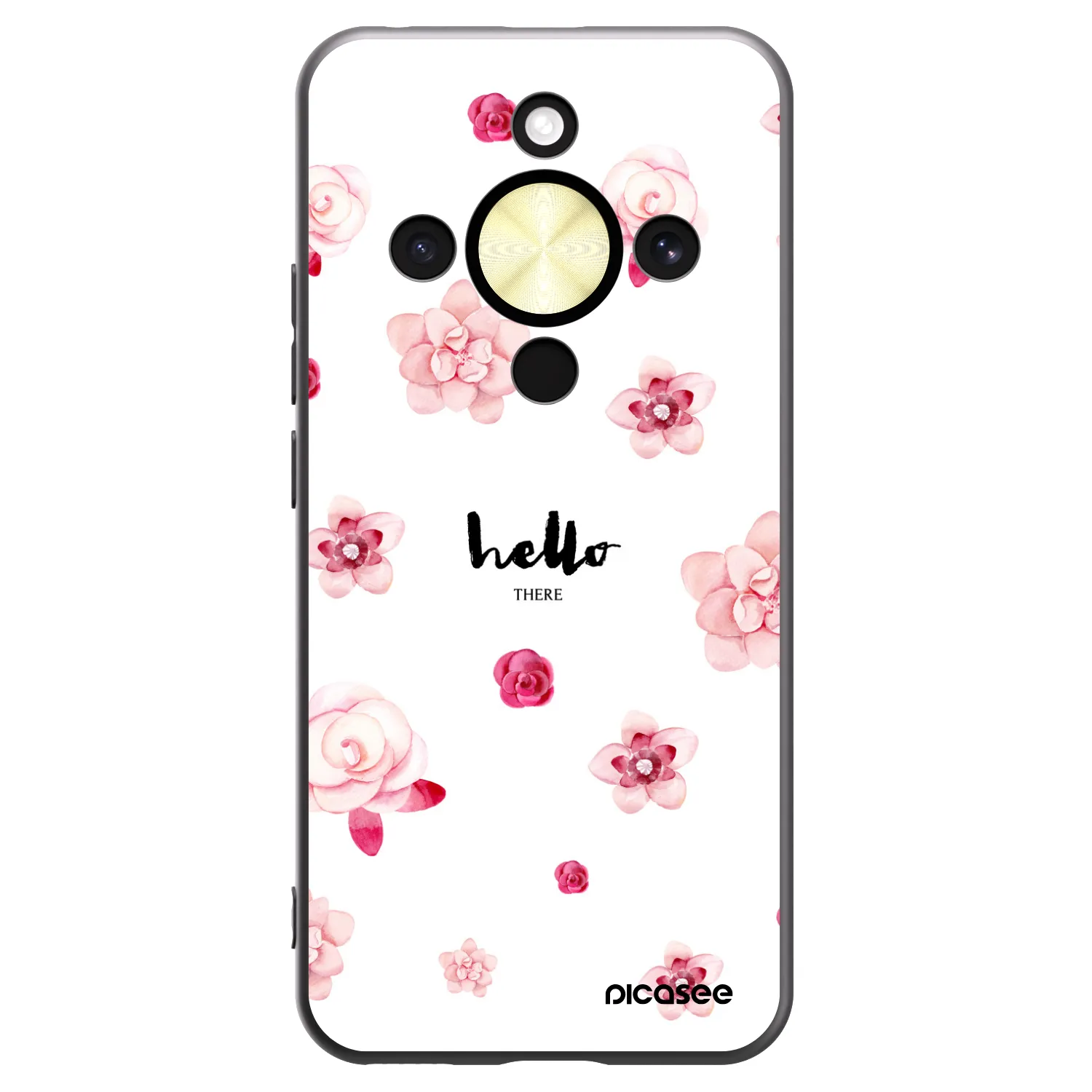 Picasee Μαύρη θήκη σιλικόνης για Honor Magic8 Lite 5G - Hello there