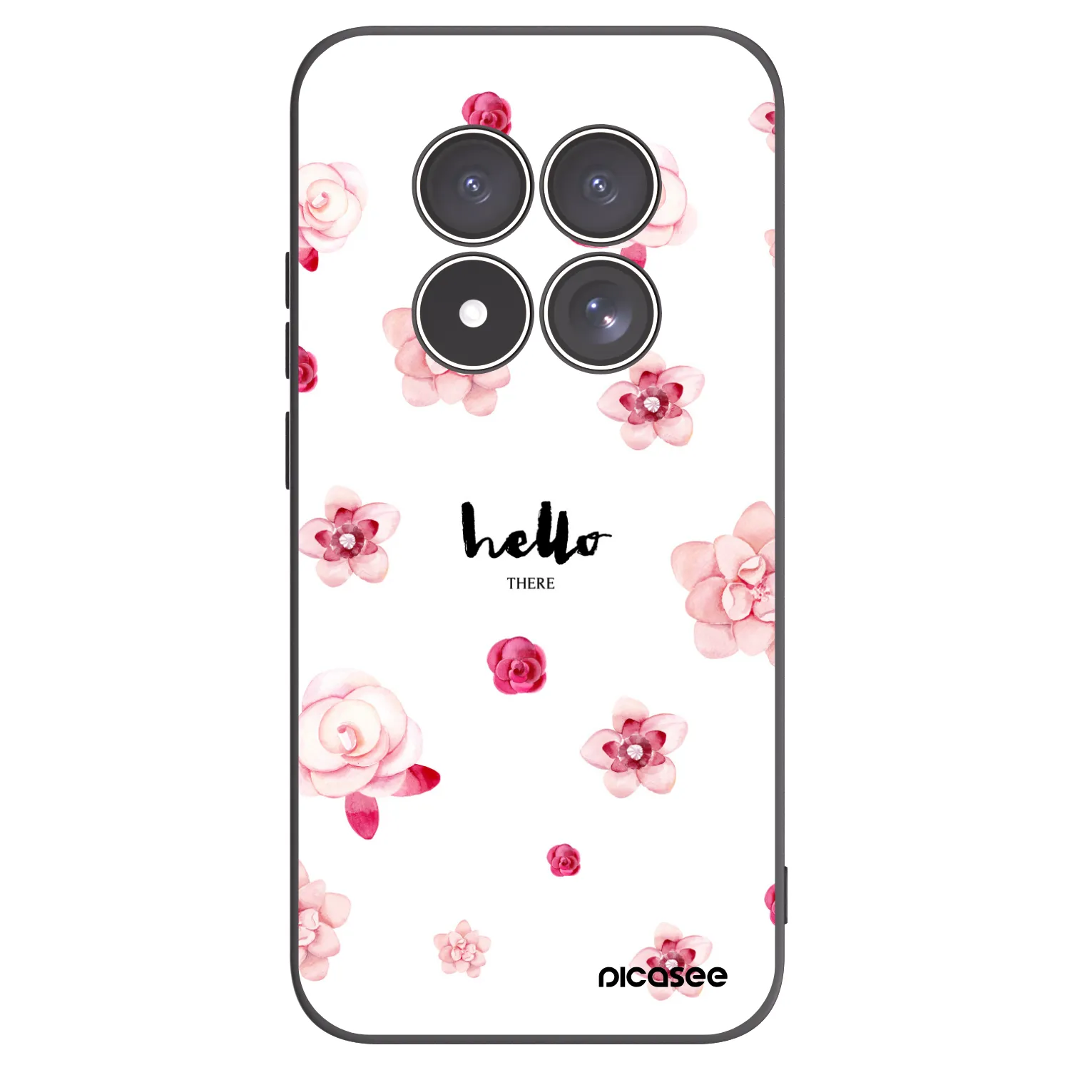 Picasee Μαύρη θήκη σιλικόνης για Xiaomi Redmi Note 15 Pro 5G - Hello there