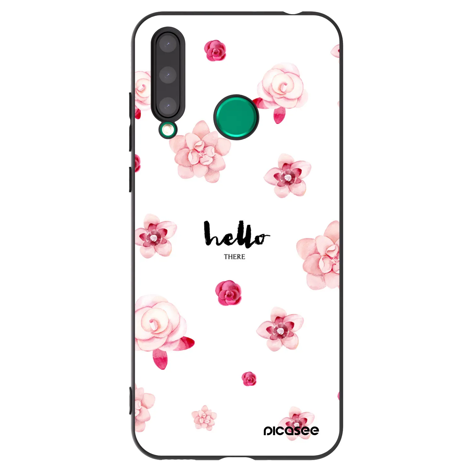 Picasee Μαύρη θήκη σιλικόνης για Honor 20 Lite - Hello there