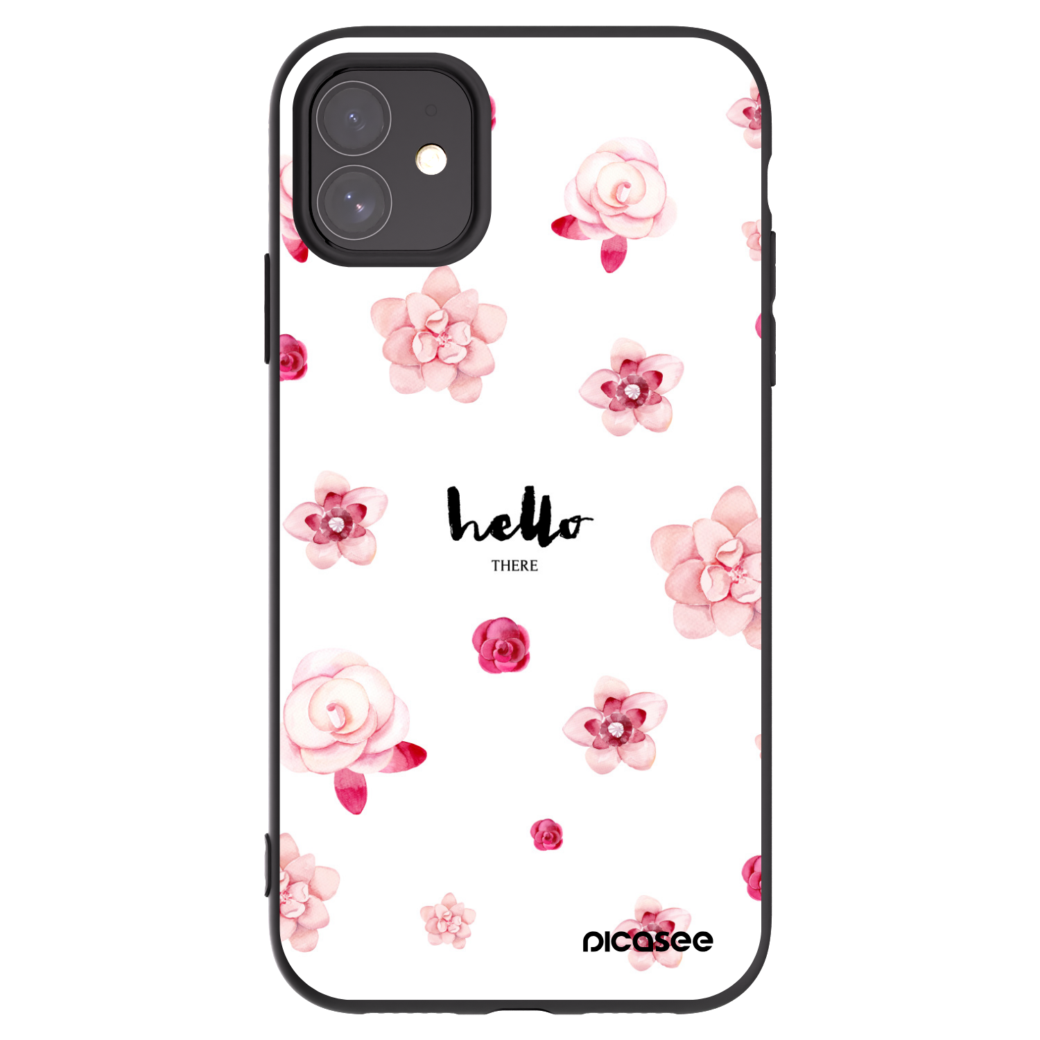 Picasee Μαύρη θήκη σιλικόνης για Apple iPhone 11 - Hello there
