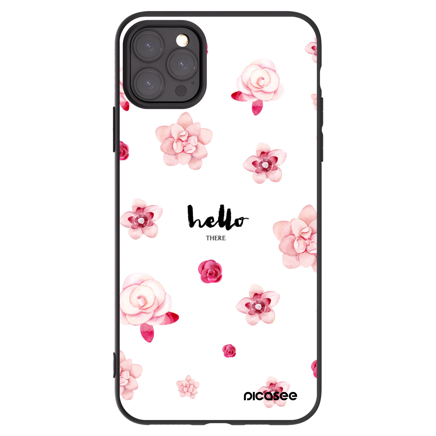 Picasee Μαύρη θήκη σιλικόνης για Apple iPhone 11 Pro Max - Hello there