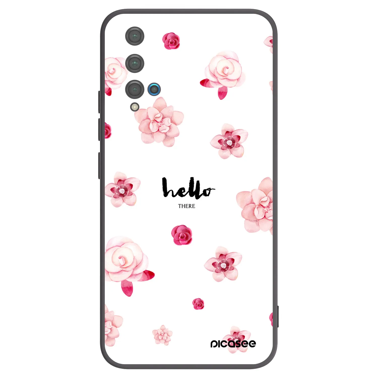 Picasee Μαύρη θήκη σιλικόνης για Huawei Nova 5T - Hello there