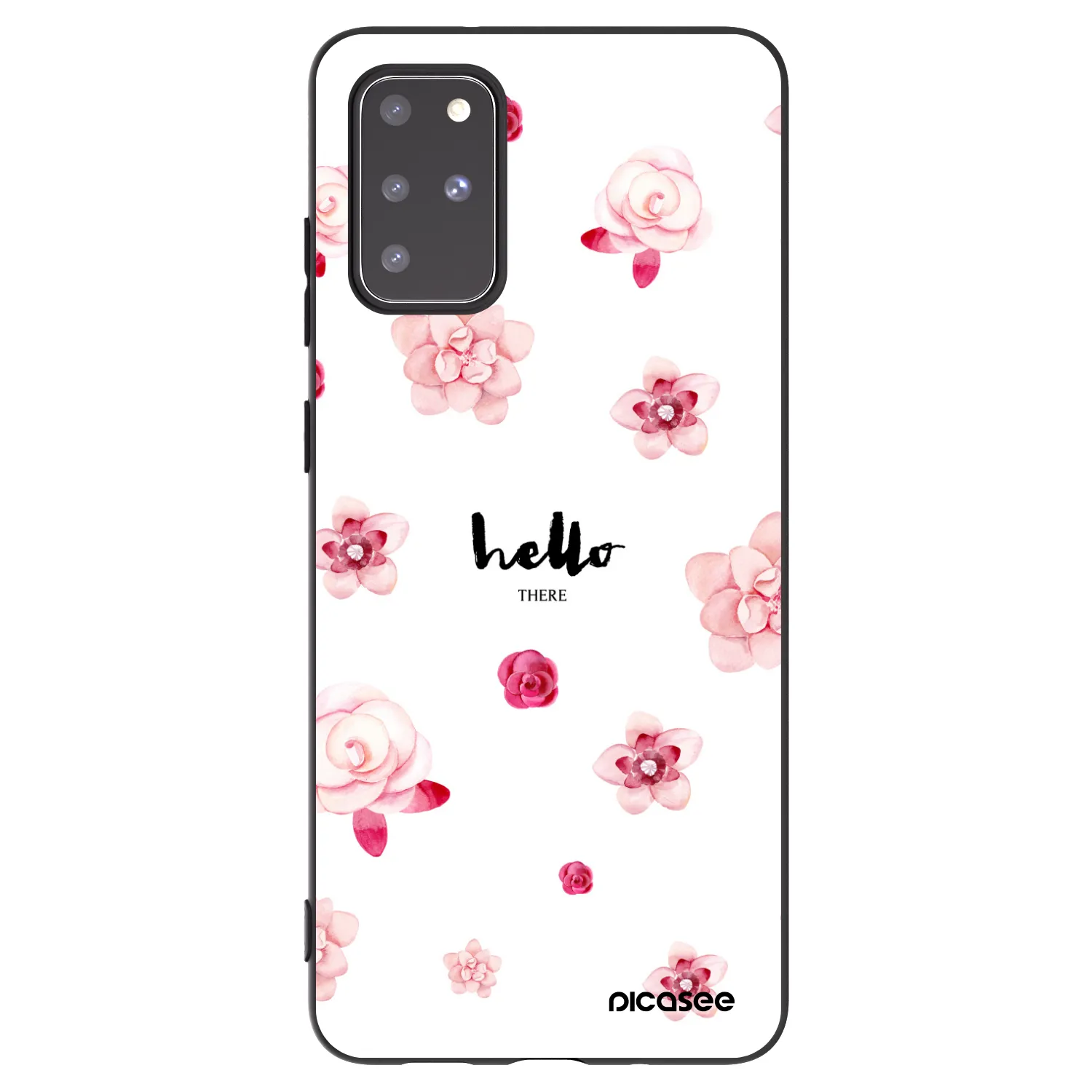 Picasee Μαύρη θήκη σιλικόνης για Samsung Galaxy S20+ G985F - Hello there