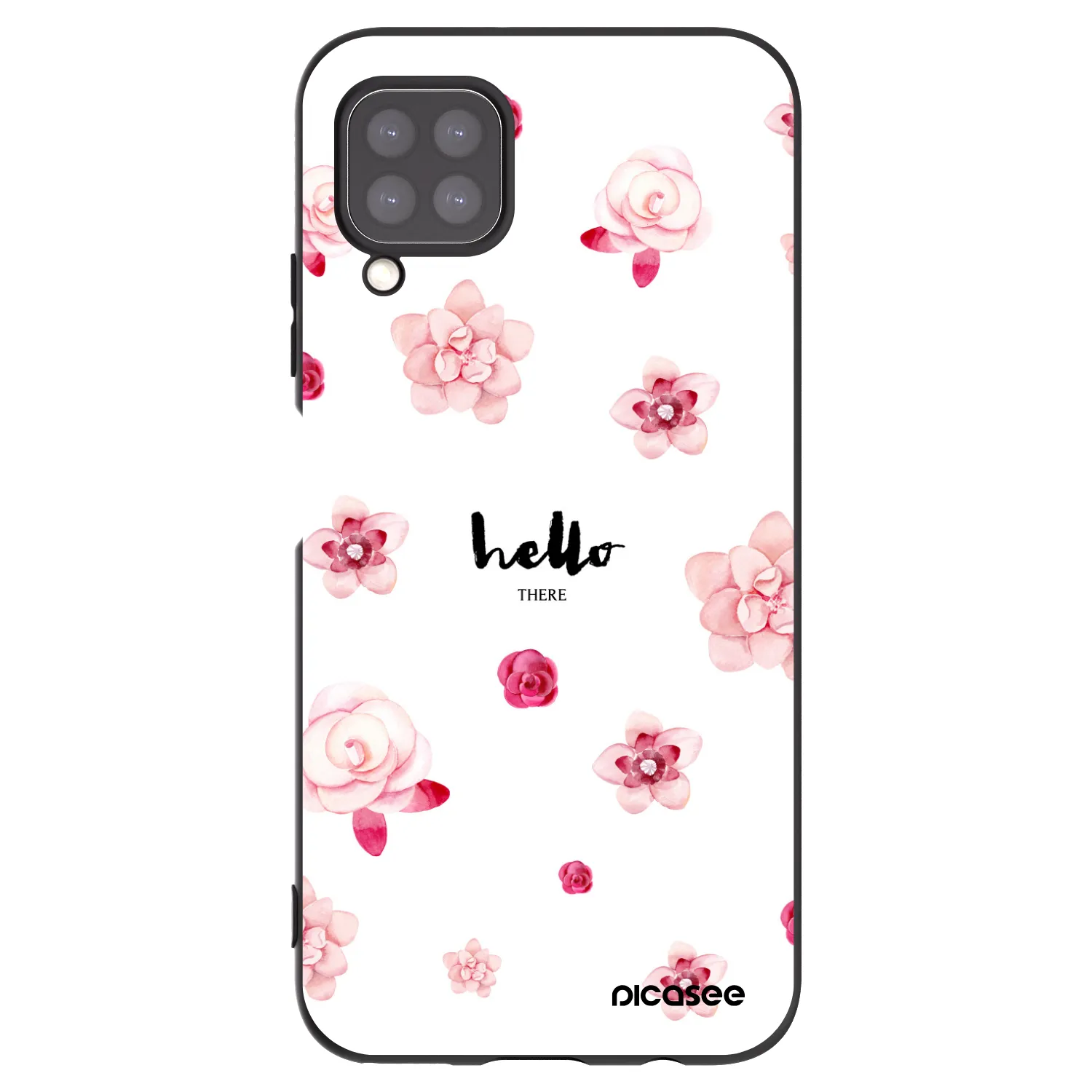 Picasee Μαύρη θήκη σιλικόνης για Huawei P40 Lite - Hello there