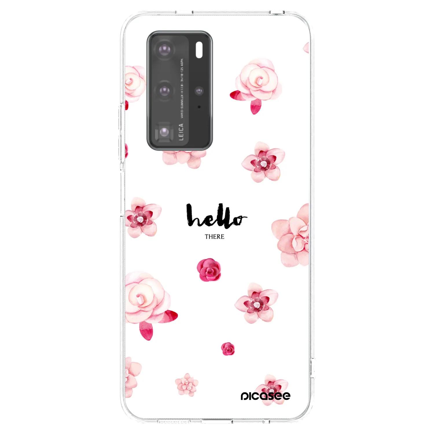 Picasee διαφανής θήκη σιλικόνης Huawei P40 Pro - Hello there