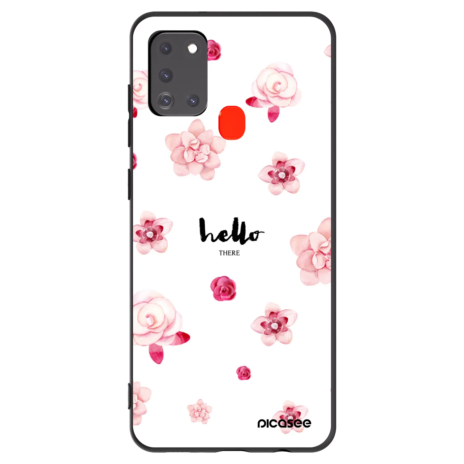 Picasee Μαύρη θήκη σιλικόνης για Samsung Galaxy A21s - Hello there