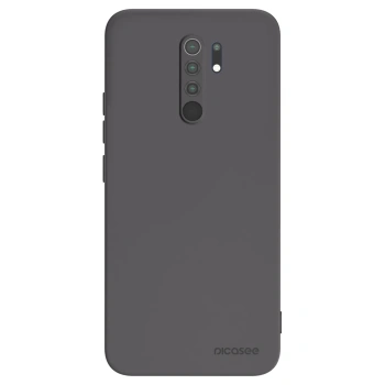 Picasee Μαύρη θήκη σιλικόνης για Xiaomi Redmi 9 - Clear