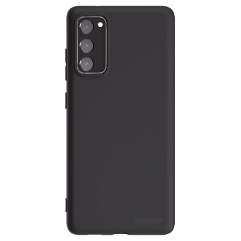 Picasee Μαύρη θήκη σιλικόνης για Samsung Galaxy S20 FE - Clear