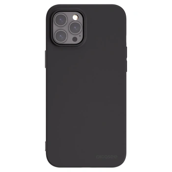Picasee Μαύρη θήκη σιλικόνης για Apple iPhone 12 Pro Max - Clear