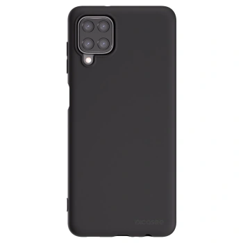 Picasee Μαύρη θήκη σιλικόνης για Samsung Galaxy A12 A125F - Clear