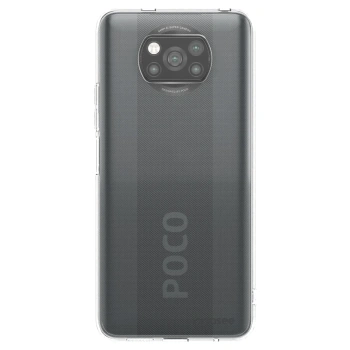 Picasee Μαύρη θήκη σιλικόνης για Xiaomi Poco X3 Pro - Clear