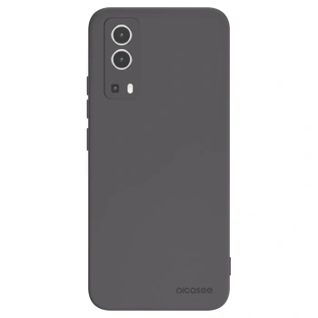 Picasee Μαύρη θήκη σιλικόνης για Vivo Y72 5G - Clear