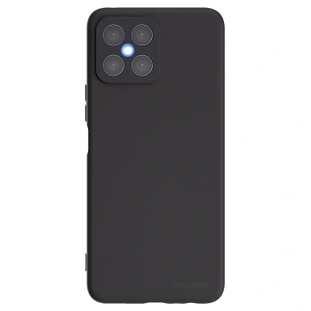Picasee Μαύρη θήκη σιλικόνης για Honor X8 4G - Clear