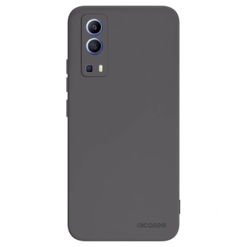 Picasee Μαύρη θήκη σιλικόνης για Vivo Y52 5G - Clear