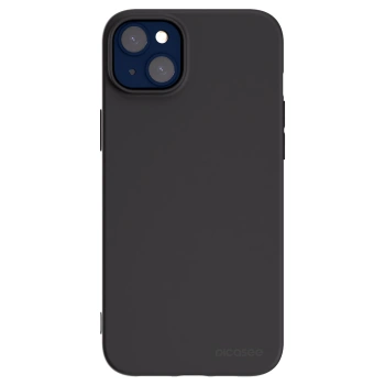 Picasee Μαύρη θήκη σιλικόνης για Apple iPhone 14 Plus - Clear