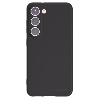 Picasee Μαύρη θήκη σιλικόνης για Samsung Galaxy S23 5G - Clear