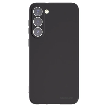 Picasee Μαύρη θήκη σιλικόνης για Samsung Galaxy S23+ 5G - Clear