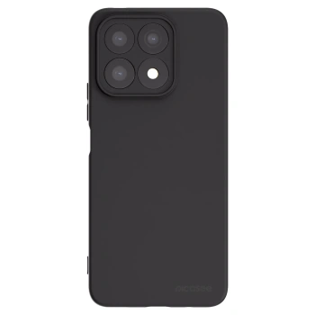 Picasee Μαύρη θήκη σιλικόνης για Honor X8a - Clear