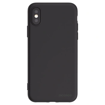 Picasee Μαύρη θήκη σιλικόνης για Apple iPhone X/XS - Clear