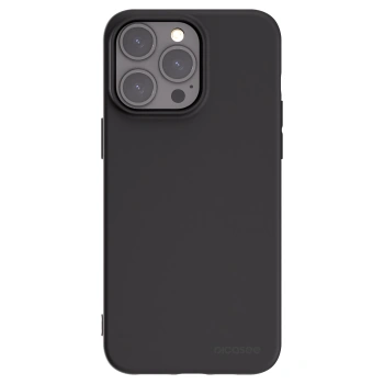 Picasee Μαύρη θήκη σιλικόνης για Apple iPhone 15 Pro Max - Clear