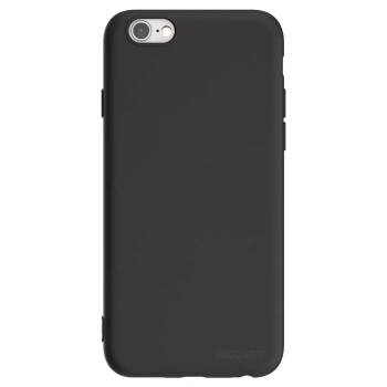 Picasee Μαύρη θήκη σιλικόνης για Apple iPhone 6/6S - Clear