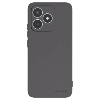 Picasee Μαύρη θήκη σιλικόνης για Realme C53 - Clear