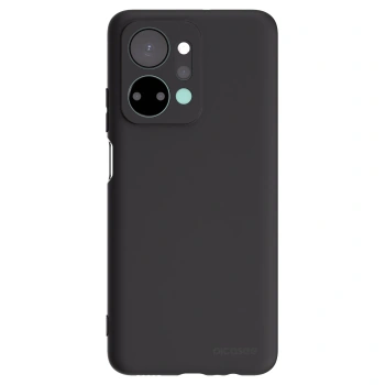 Picasee Μαύρη θήκη σιλικόνης για Honor X7a - Clear