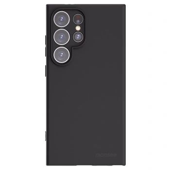 Picasee Μαύρη θήκη σιλικόνης για Samsung Galaxy S24 Ultra S928B 5G - Clear