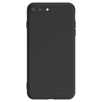 Picasee Μαύρη θήκη σιλικόνης για Apple iPhone 8 Plus - Clear