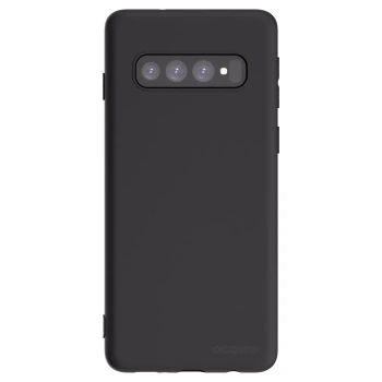 Picasee Μαύρη θήκη σιλικόνης για Samsung Galaxy S10 G973 - Clear