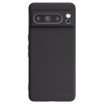 Picasee Μαύρη θήκη σιλικόνης για Google Pixel 8 Pro - Clear