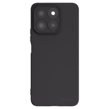 Picasee Μαύρη θήκη σιλικόνης για Honor X8c - Clear