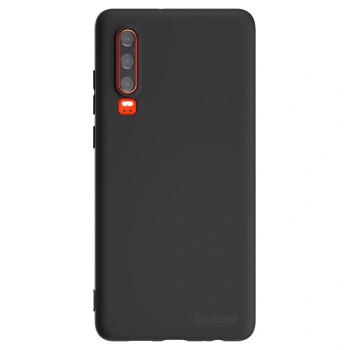 Picasee Μαύρη θήκη σιλικόνης για Huawei P30 - Clear