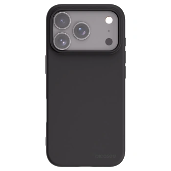 Picasee Μαύρη θήκη σιλικόνης για Apple iPhone 17 Pro - Clear