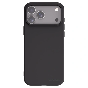 Picasee Μαύρη θήκη σιλικόνης για Apple iPhone 17 Pro Max - Clear
