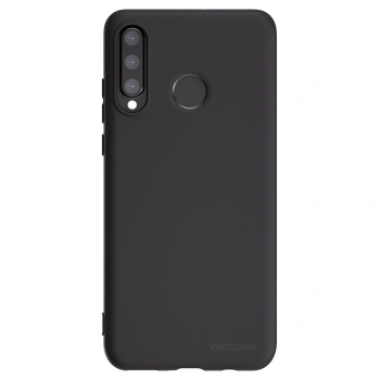 Picasee Μαύρη θήκη σιλικόνης για Huawei P30 Lite - Clear
