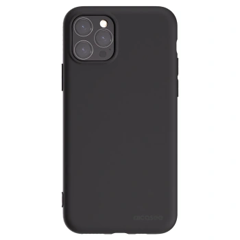 Picasee Μαύρη θήκη σιλικόνης για Apple iPhone 11 Pro - Clear