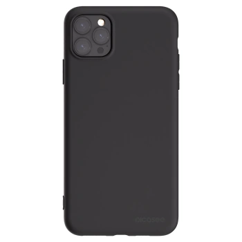 Picasee Μαύρη θήκη σιλικόνης για Apple iPhone 11 Pro Max - Clear