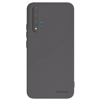 Picasee Μαύρη θήκη σιλικόνης για Huawei Nova 5T - Clear