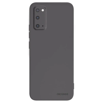 Picasee Μαύρη θήκη σιλικόνης για Samsung Galaxy S20 G980F - Clear