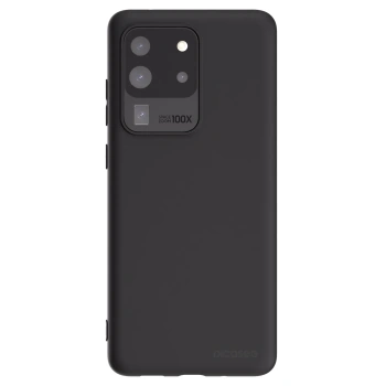 Picasee Μαύρη θήκη σιλικόνης για Samsung Galaxy S20 Ultra 5G G988F - Clear