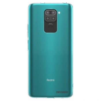 Picasee Μαύρη θήκη σιλικόνης για Xiaomi Redmi Note 9 - Clear