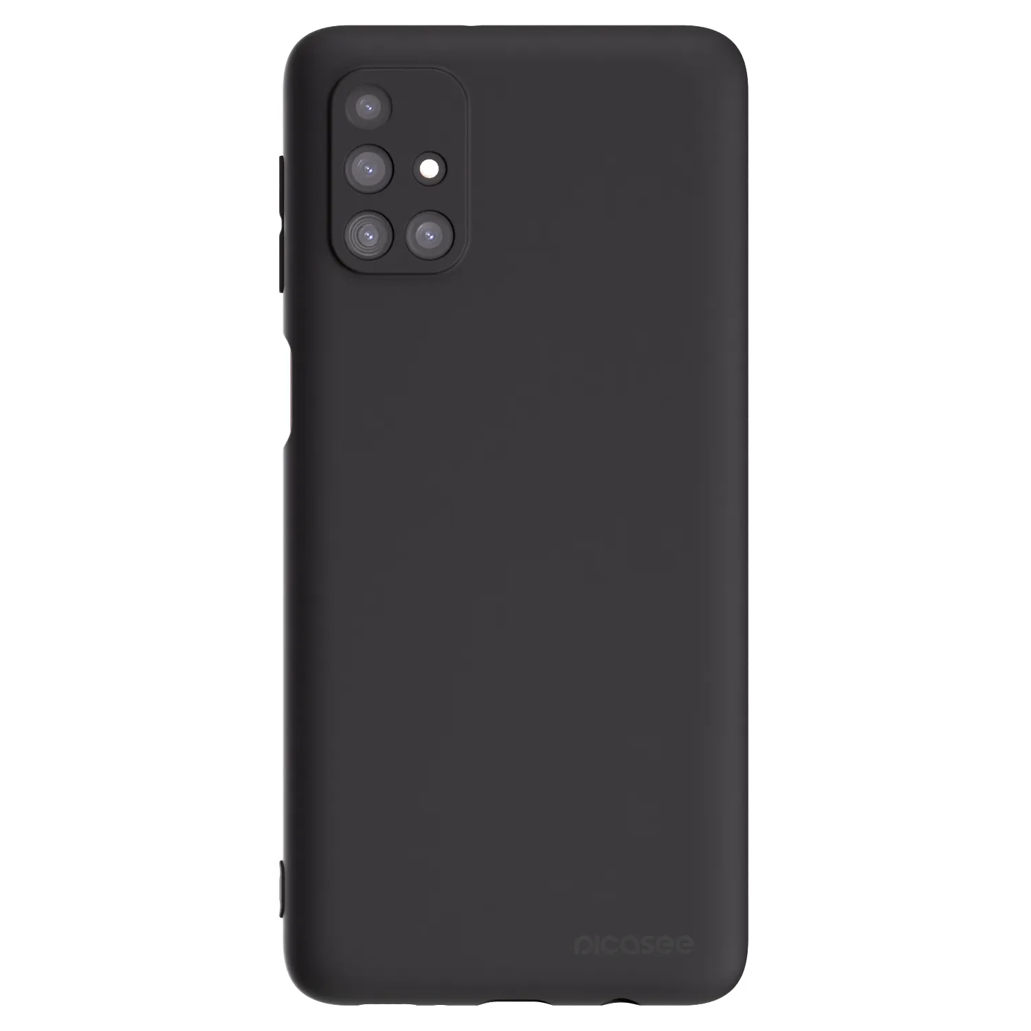 Picasee Μαύρη θήκη σιλικόνης για Samsung Galaxy M31s - Clear