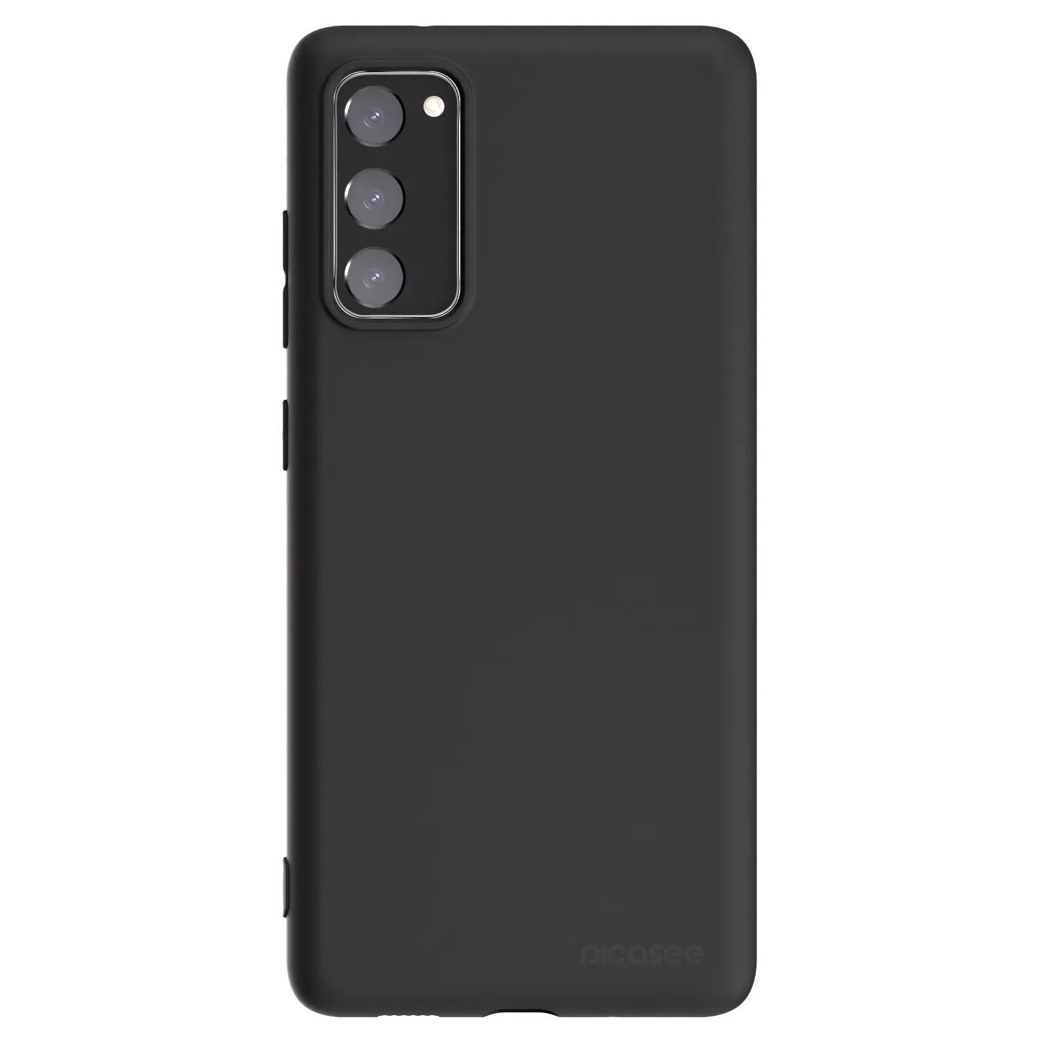Picasee Μαύρη θήκη σιλικόνης για Samsung Galaxy S20 FE - Clear