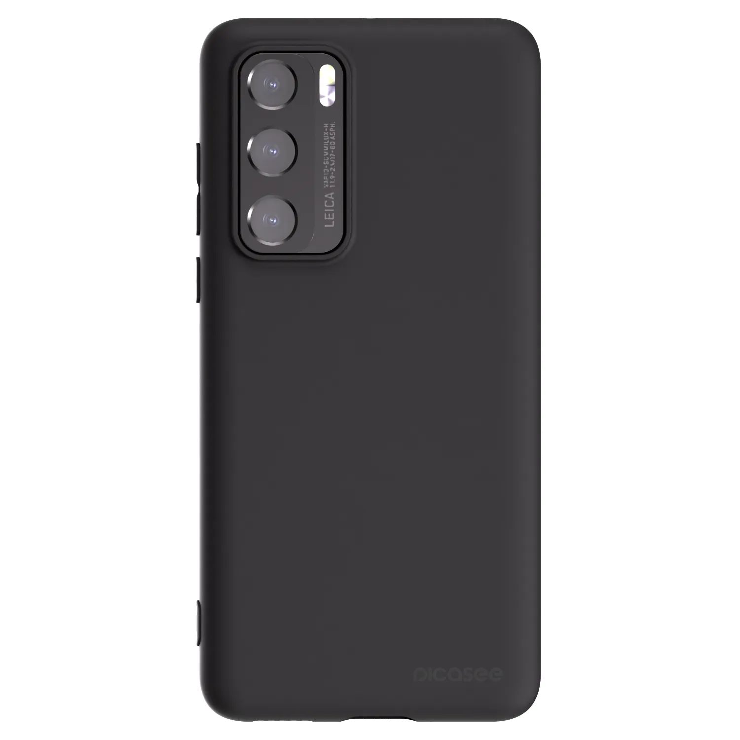 Picasee Μαύρη θήκη σιλικόνης για Huawei P40 - Clear