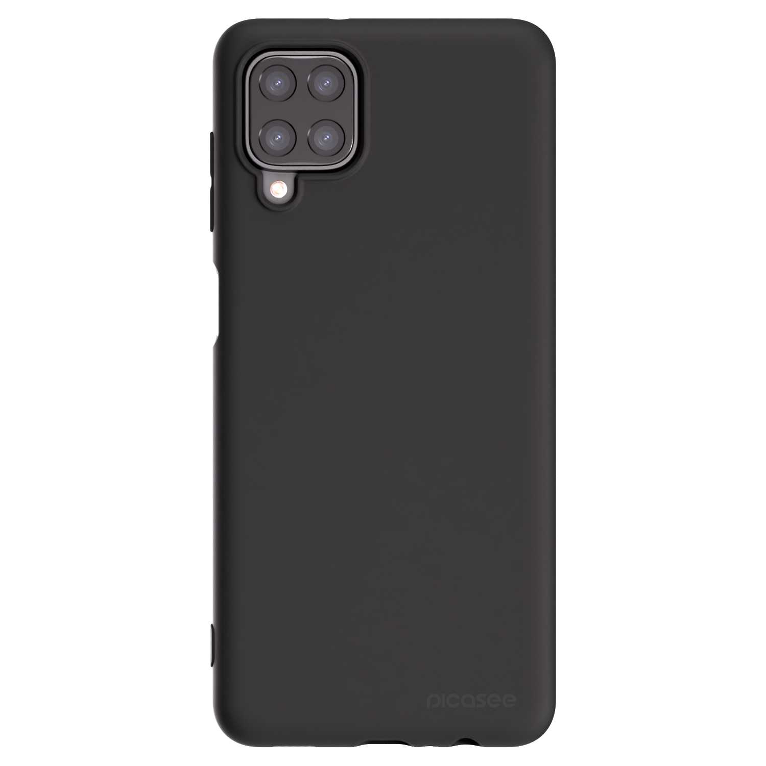 Picasee Μαύρη θήκη σιλικόνης για Samsung Galaxy A12 A125F - Clear