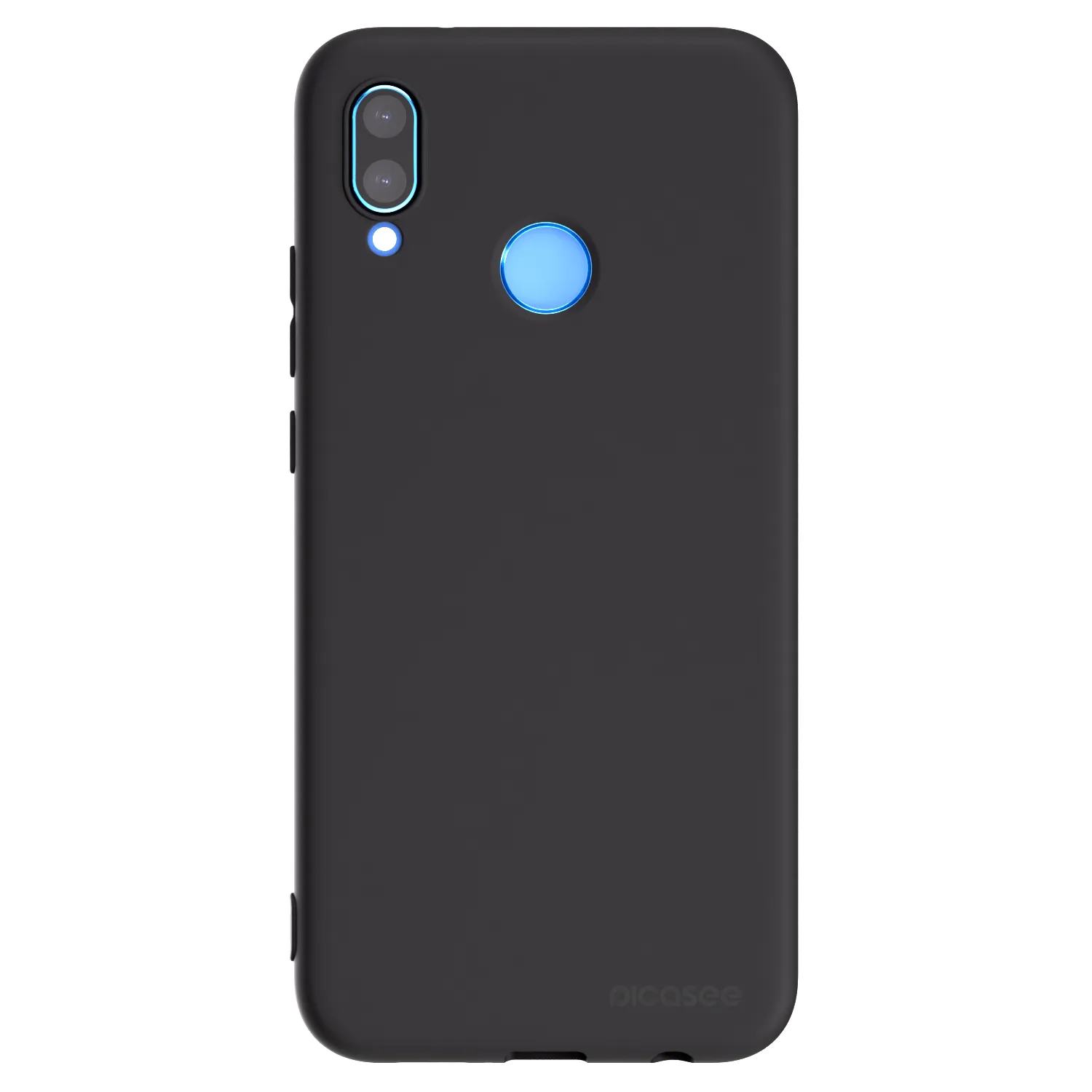 Picasee Μαύρη θήκη σιλικόνης για Huawei P20 Lite - Clear