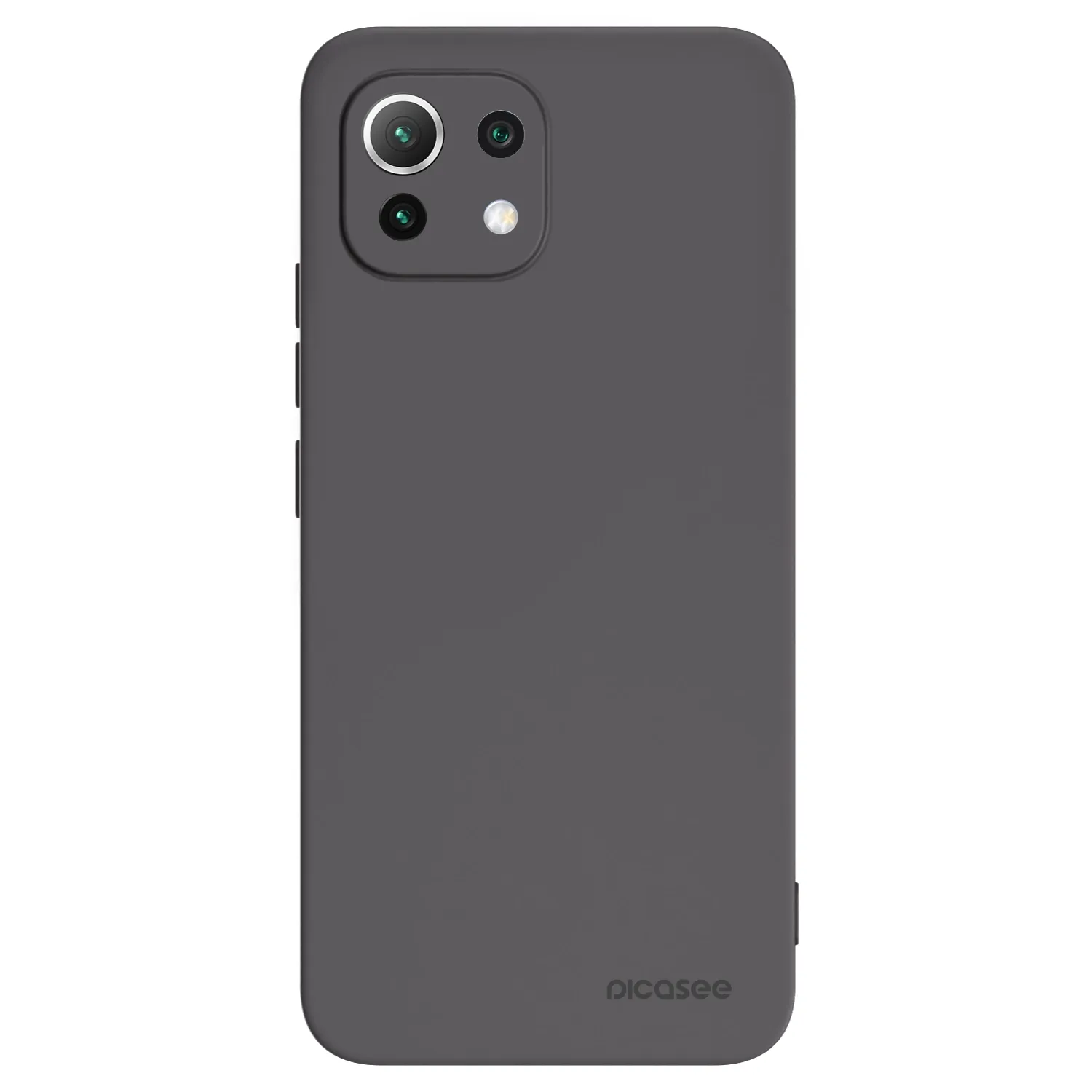 Picasee Μαύρη θήκη σιλικόνης για Xiaomi Mi 11 Lite - Clear